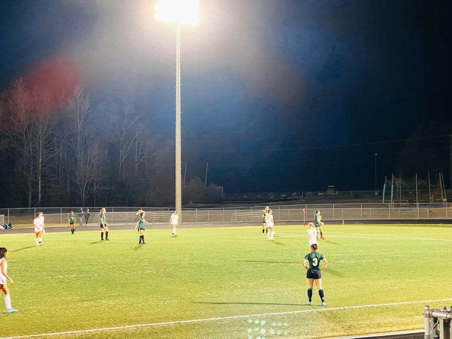 Girls+soccer+plays+against+Western+Albemarle+at+home.+