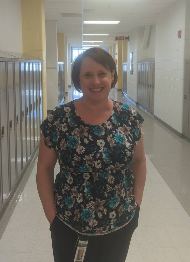 Photo courtesy of Adam Nizami featuring the new Geometry and Algebra II teacher Rae Anne Evans