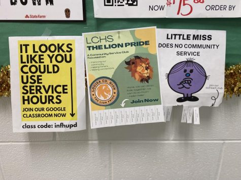 The Lion Pride Club posters hanging throughout the building have Google Classroom codes to join the Google Classroom. 