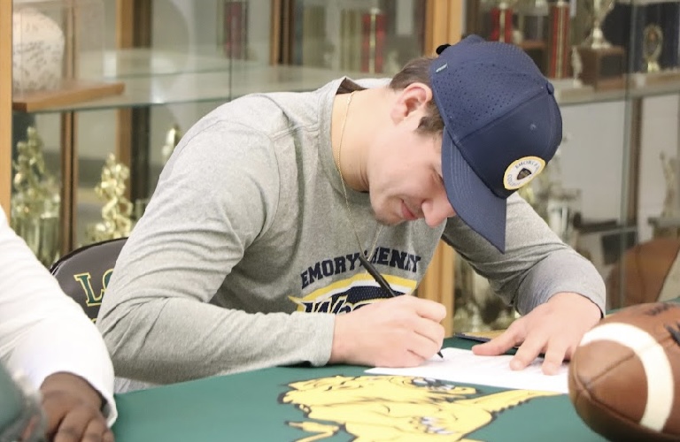 Senior Landon Wilson signing to Emory & Henry on Dec.21.