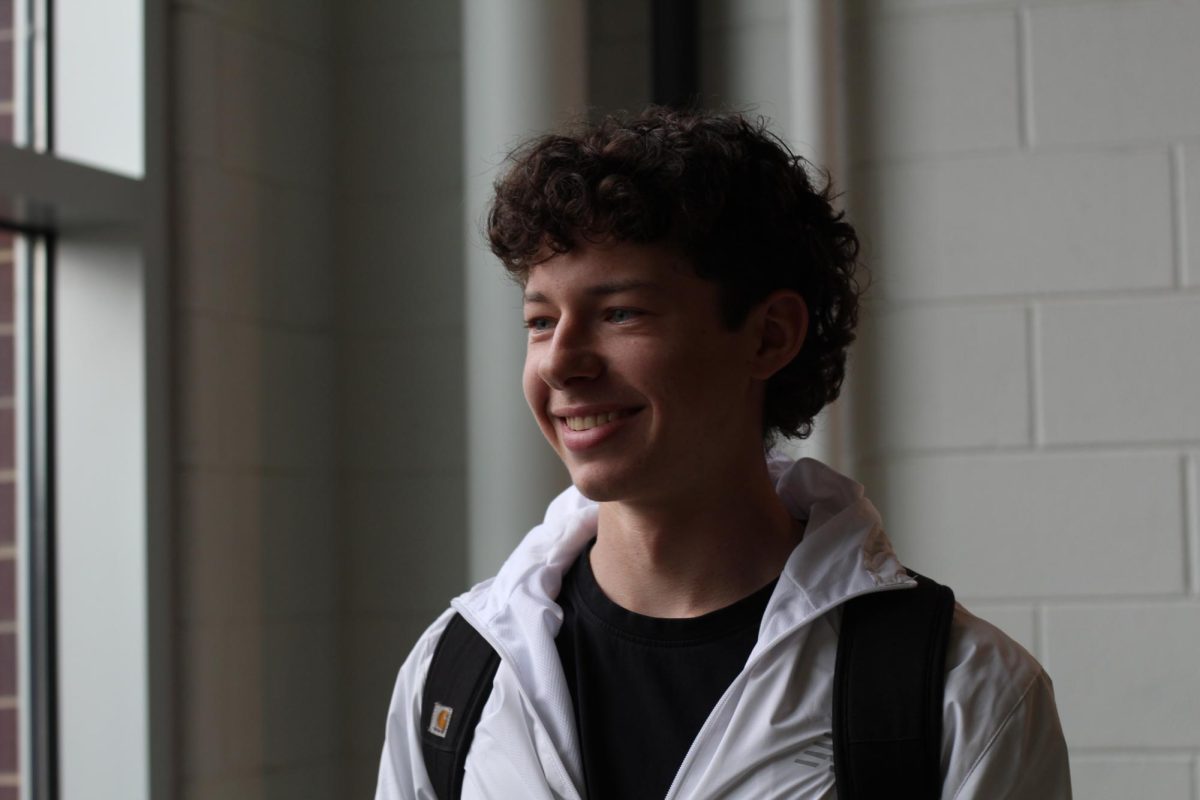 Junior Grayson Goodwin while talking about the life skills he has learned through surfing.