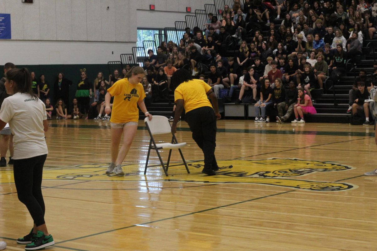 A musical chairs showdown between two seniors Langley Amiss and  Ryan Malcolm. 