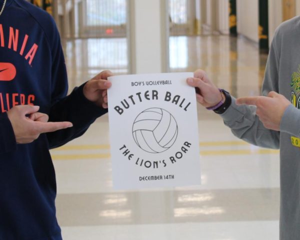 Photo of the Butter ball poster seen around the school hallways. 