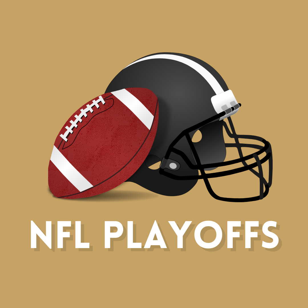 Staffers Eric Davis and Sumner Armstrong analyze the wild card matchups in the NFL playoffs. Graphic made by Savannah Bragg on Canva.