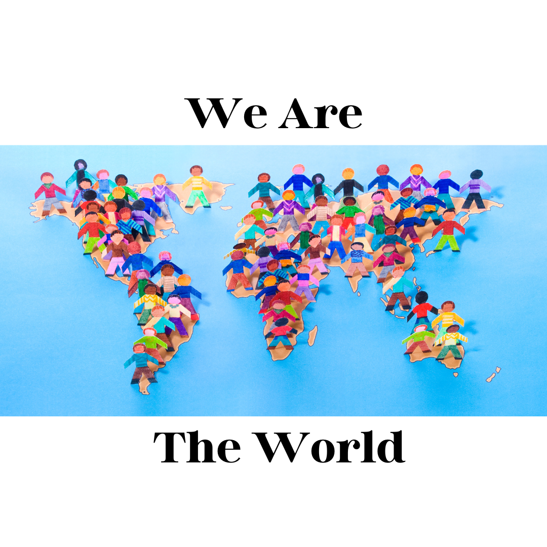 Canva image made to show that we are together, as a world.