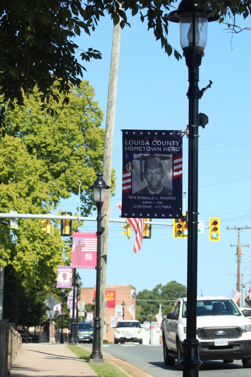 Another photo in the town of Louisa to show their display of soldiers and heroes.