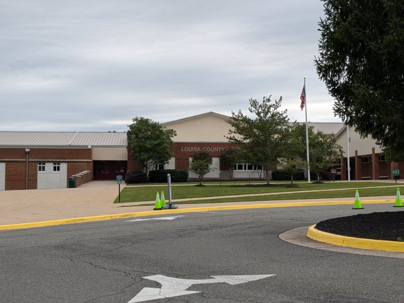 The front of the soon to be expanded middle school.