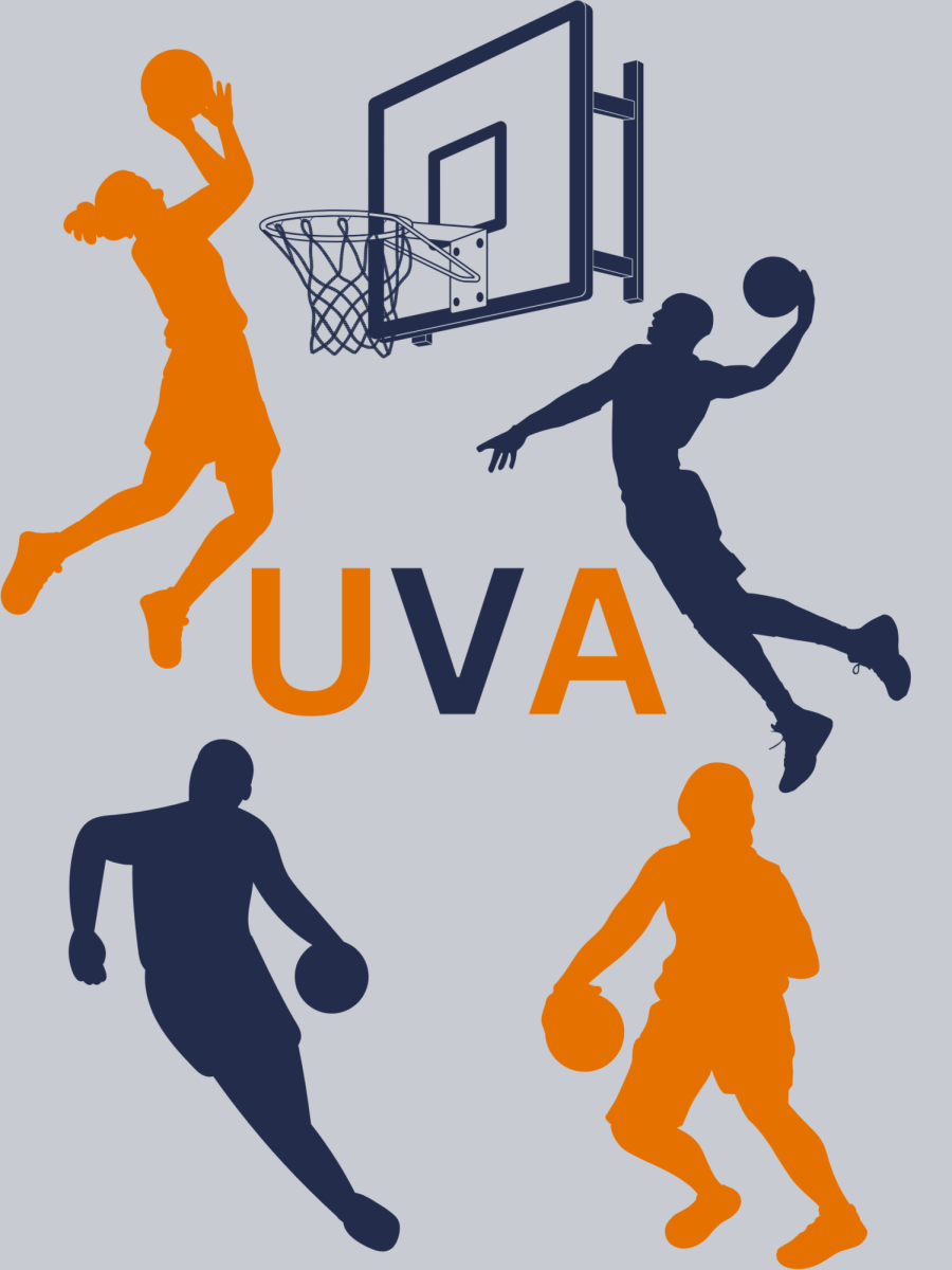 University of Virginia basketball program Canva graphic 