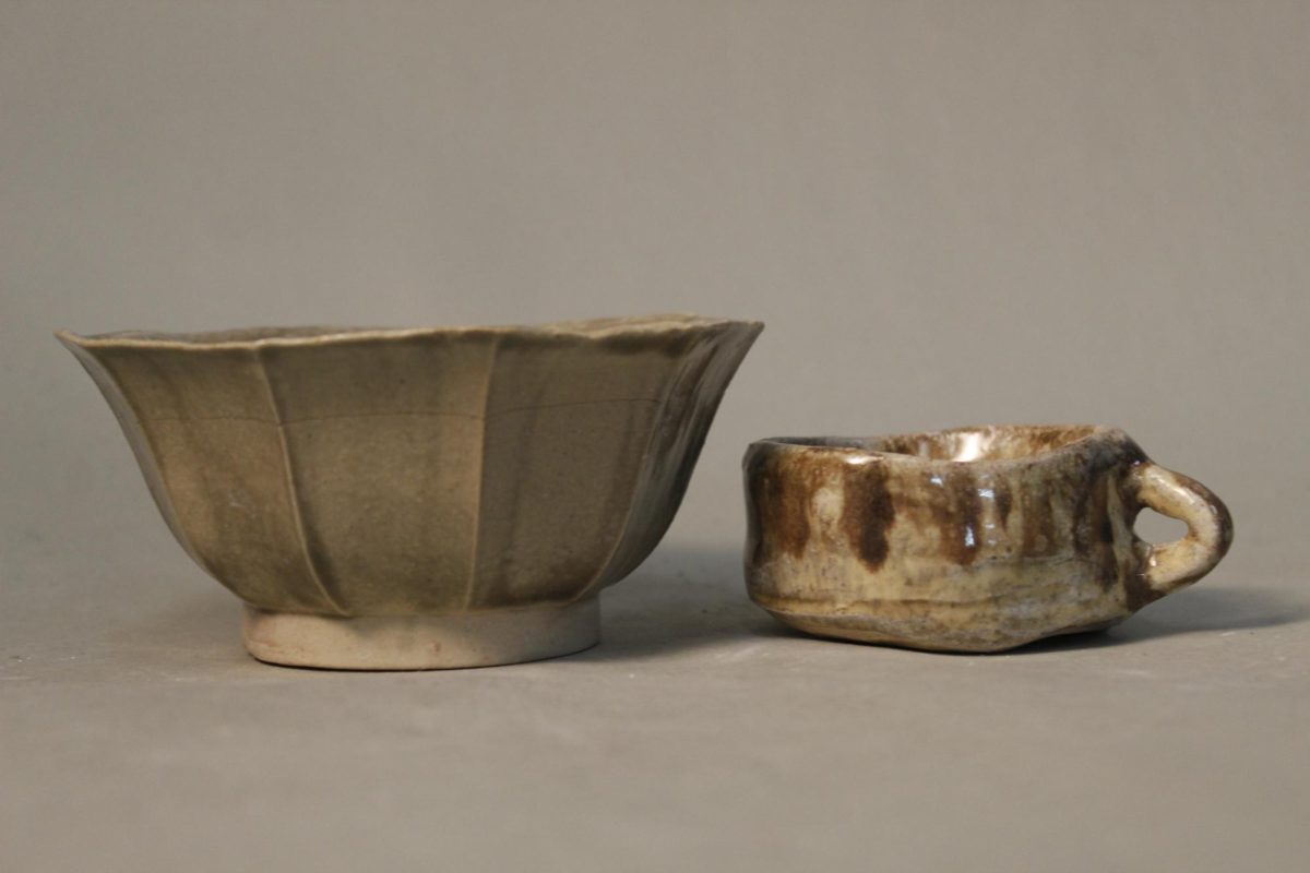 A bowl and a mug made by the NAHS Society. 