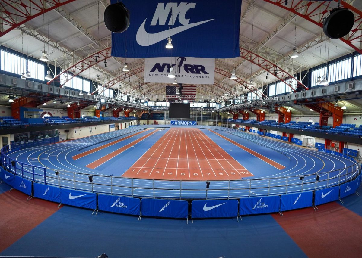 The brand new Armory track in New York, the centerpiece of half of the records made. The Track was redone just before competition. Photo Courtesy of The Armory.