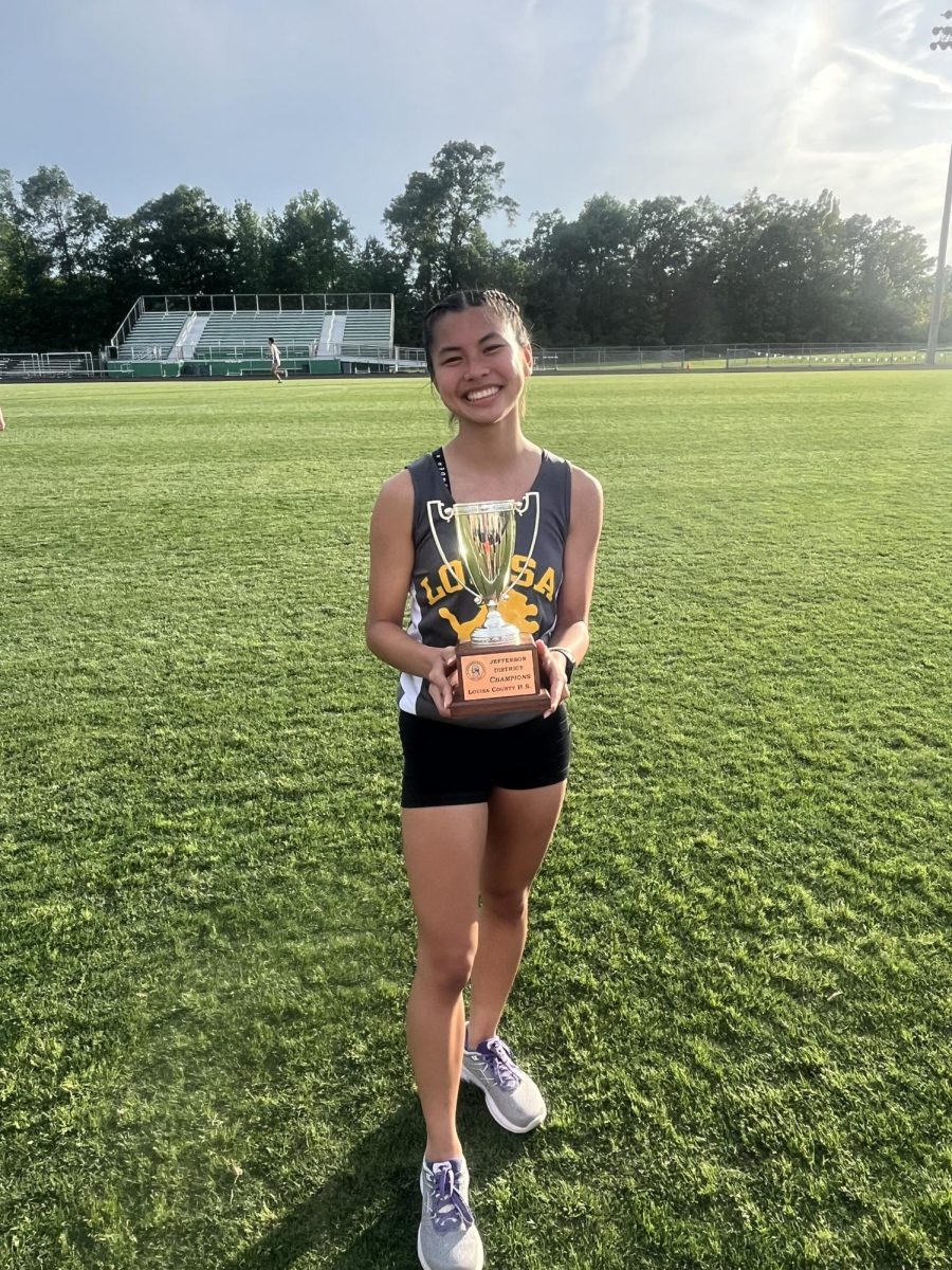 After the district's track meet, Louisa came out as winners, allowing Straley to win during her junior year.