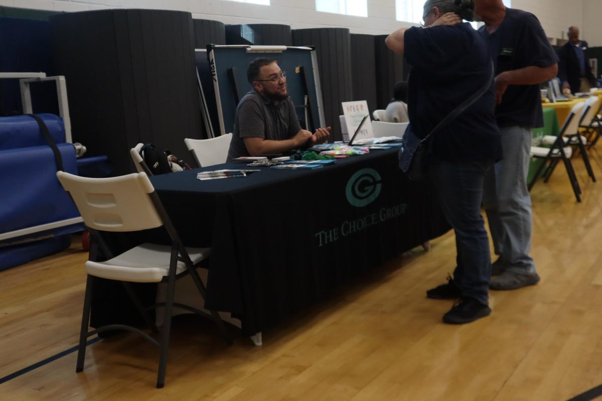Justin Cording, with The Choice Group, talked to parents about the career and counseling services they offer.