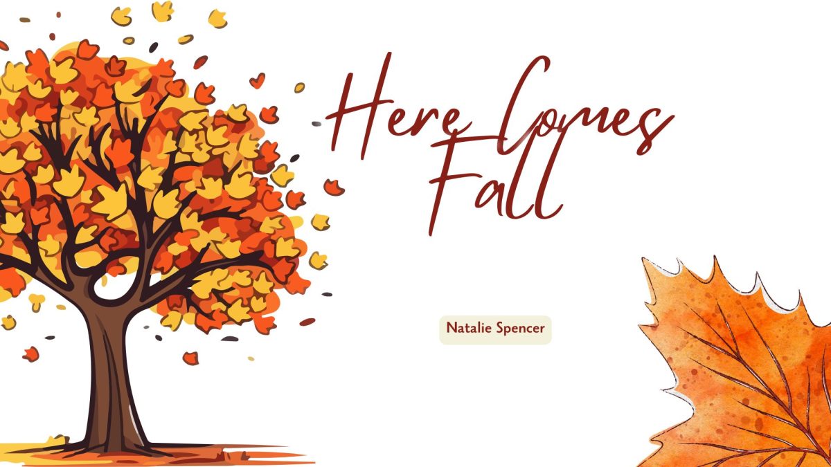 Canva image created about fall by Natalie Spencer.

