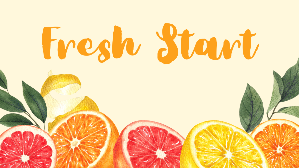 Back to school brings a "fresh start" for students. (Created on Canva by Audrey Ryan)