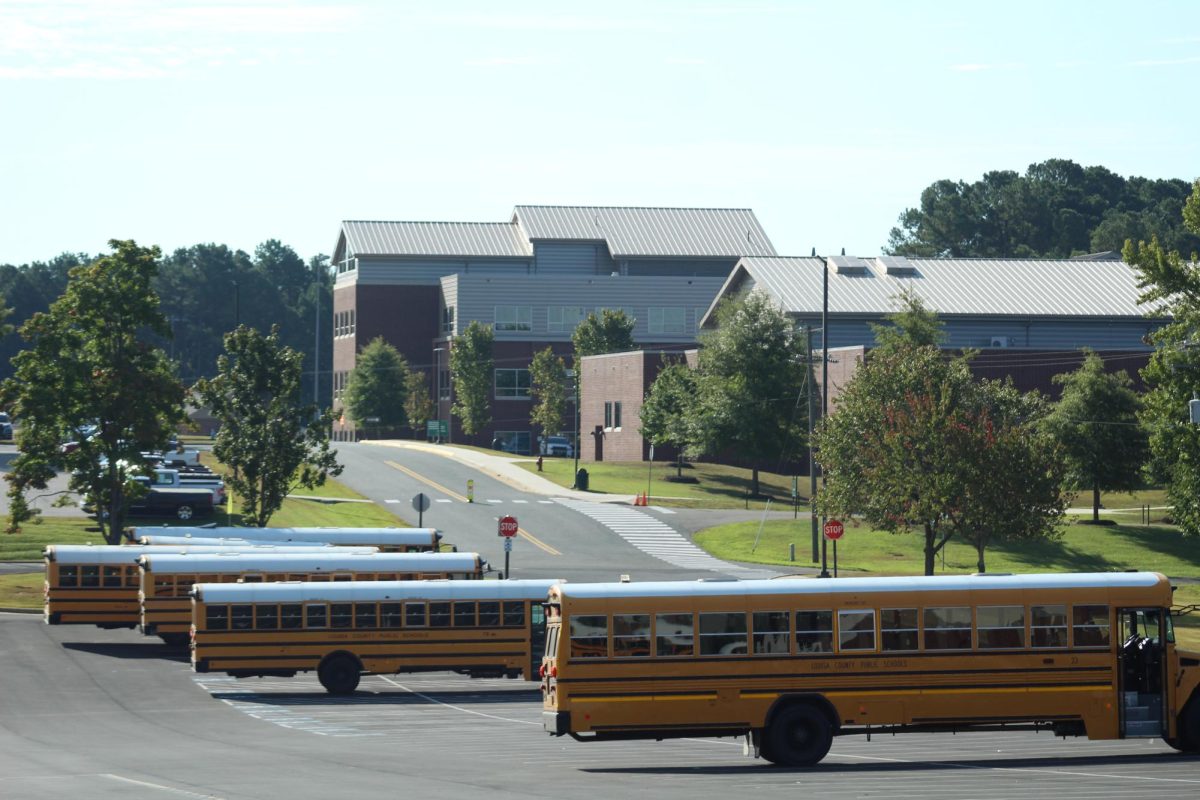 The high school is visible from the middle school parking lot, but the transition across the street at the start of the school year can be overwhelming.