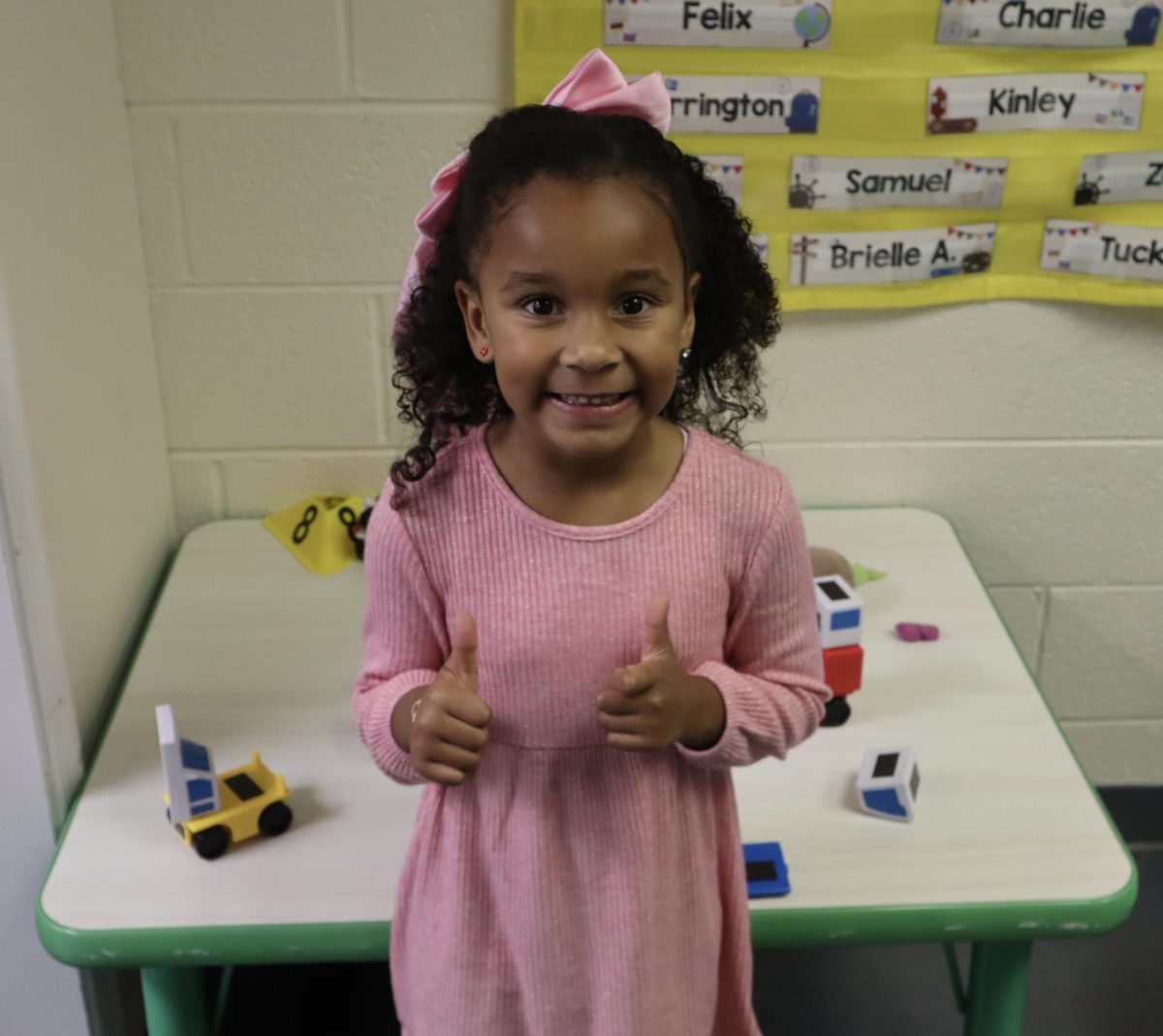 Each day, preschool student Brielle comes to school excited to be with her peers. 
