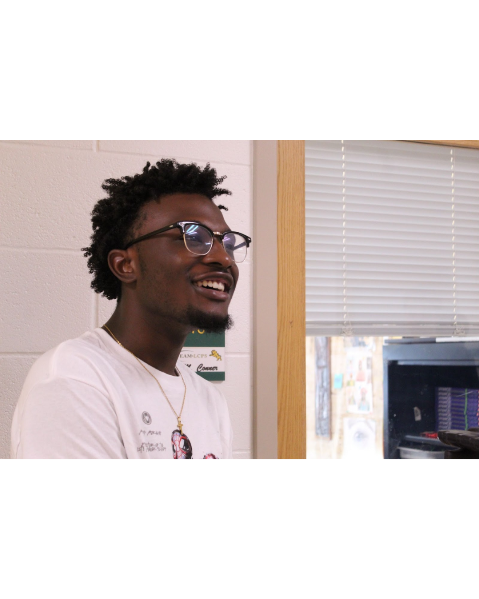 Matthias Holcomb explains his idea for why he wants to go to UVA.