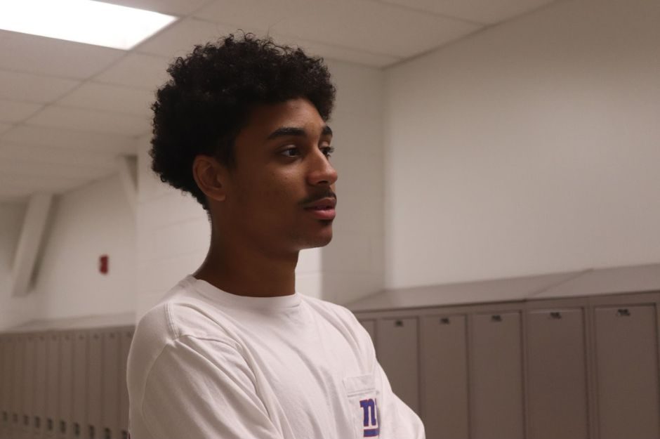 Noah St. Julien discusses how he plans to balance both basketball and indoor track this season.