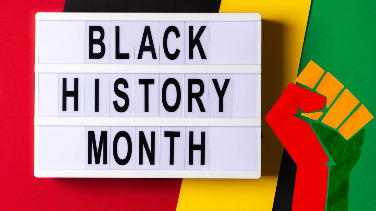 Black History Month image made in Canva by Benjamin Stallard.