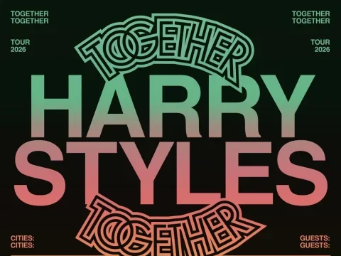 Harry Styles’ “Together, Together” tour poster displaying special guests and cities he will visit. Courtesy of Variety.  
