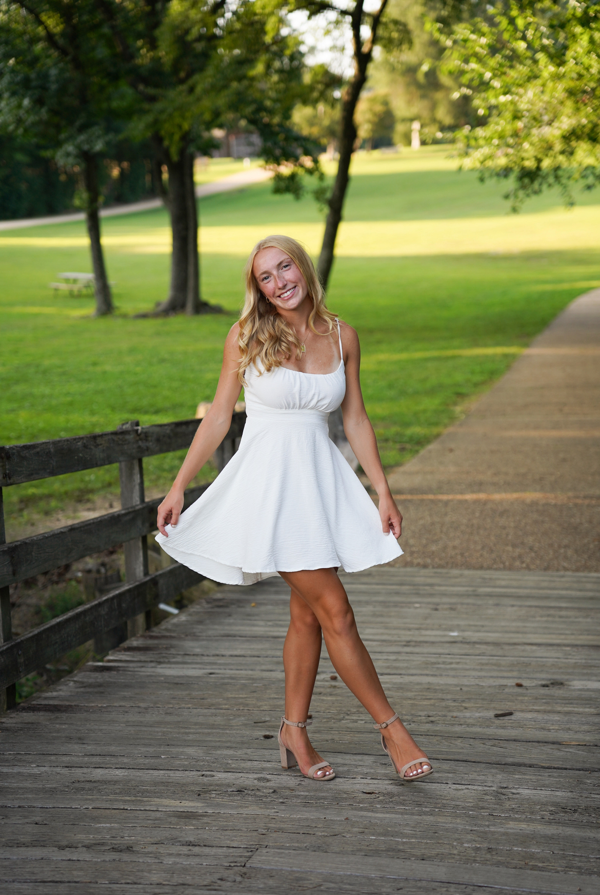 One of many photos of my senior photos, taken before the start of my senior year.