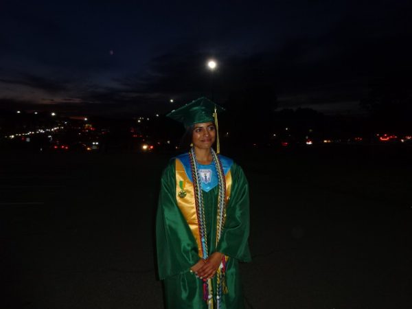 On Graduation night, I posed for one last picture at the school.